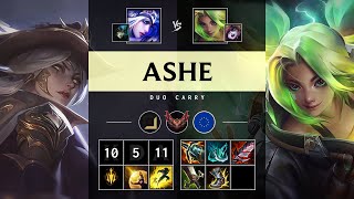 Ashe ADC vs Zeri Unstoppable  EUW Grandmaster Patch 1421 [upl. by Eecyac935]