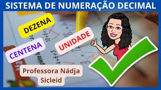 SISTEMA DE NUMERAÇÃO DECIMAL UNIDADES DEZENAS e CENTENAS [upl. by Cone808]