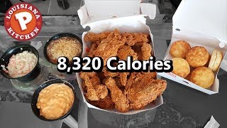 Popeyes 16pc Family Meal Challenge 8000 Calories [upl. by Eras]