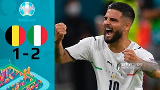 Belgio vs Italia 12 Highlights amp Gol  EURO 2020 [upl. by Criswell803]