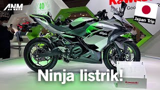 Kawasaki Ninja e1 EV dan Ninja 7 Hybrid [upl. by Wieche582]