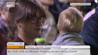 BDK 2016 Bündnis90Die Grünen Gastrede von Reiner Hoffmann am 12112016 [upl. by Aimahs]