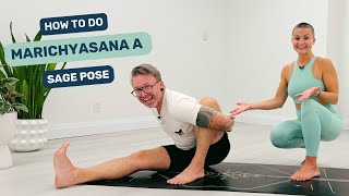 How to do Marichyasana A  Sage Pose in Ashtanga Yoga [upl. by Elleoj815]