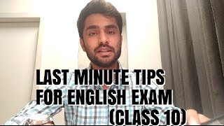 LAST MINUTE TIPS  ENGLISH EXAM  CLASS 10  EASY LEARNING WITH HIMAAL [upl. by Carr42]