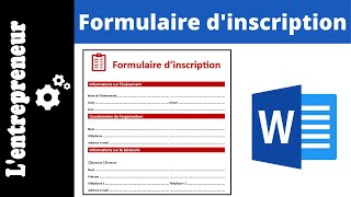 Faire un FORMULAIRE sur WORD [upl. by Nayd]