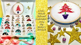 Cross stitch advent calendar 2024 [upl. by Einafats]