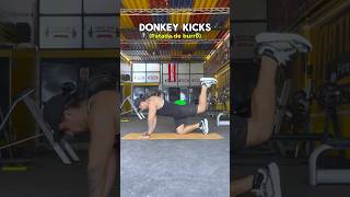 PATADA PARA GLÚTEO 🍑 donkeykicks gluteos glutes patada gymrat gymgirl gym [upl. by Jarek]