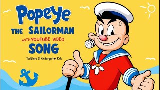 Popeye the sailor man song popeye Song  Funtime with old popeye the sailor man Cartoon Network [upl. by Baird810]