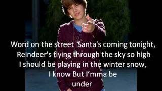 Justin Biebermistletoe  Lyrics on screen [upl. by Einniw78]