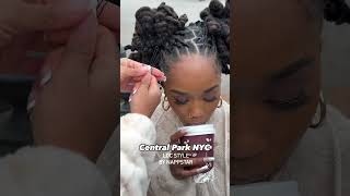 Super Cute Pipe Cleaner Style at Central Park NYC✨🥰 book appointment now wwwNappStarcom locs [upl. by Leumas]