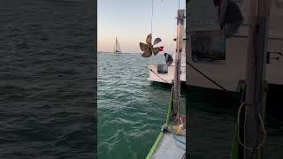 Million dollar boat propeller removal from crane barge [upl. by Connie]