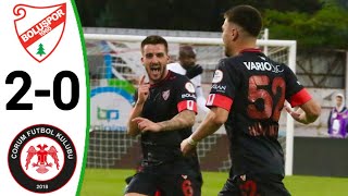 Boluspor vs Çorum FK 20 All Goals and Extended Highlights [upl. by Wunder]