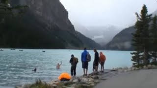 Lake Louise and Chateau Lake Louise Hotel [upl. by Isaak450]