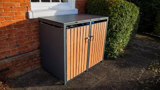 Galvanized Steel Wheelie Bin Cover [upl. by Eleen493]