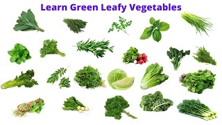 Name of Green leafy Vegetables in English  Learn Vegetable Names in English with spelling [upl. by Healey]