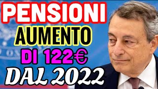 PENSIONI AUMENTO DI 126€ DAL 2022 👉 ECCO PER QUALR MOTIVO PEREQUAZIONE [upl. by Isabella]