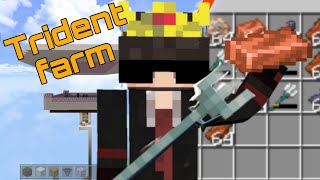 how to make trident farm  trident farm in minecraft CUTIPee1 [upl. by Burnie]