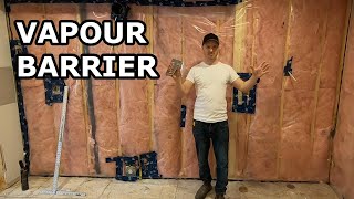 How to Install Vapour Barrier  Retarder Vapor for my Neighbours in the US of A [upl. by Dew]