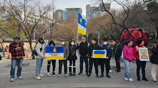 Митинг в Сеуле за Независимость Бурятии и против войны в Украине [upl. by Machutte]