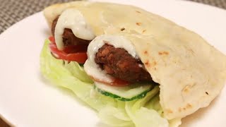 Lebanese Veg Falafel Wrap with Tahini Sauce Tahini recipe [upl. by Imak915]