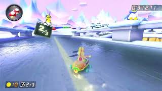 MK8DX 150cc GBA Snow Land  129718 [upl. by Oilut]