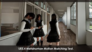 UE54 GASP ALS Metahuman Motion Matching Run amp Jump Test [upl. by Lyssa]