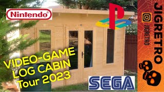 New LOG CABIN GAME ROOM Tour 2023 [upl. by Echo]