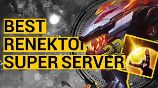 Best RENEKTON SUPER SERVER uses BARRIER  XYX Renekton vs Sett Top [upl. by Eiuqnimod]