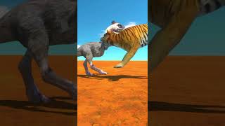 Tiger vs Terror Bird arbs animalrevoltbattlesimulatorsimulator [upl. by Nikos]