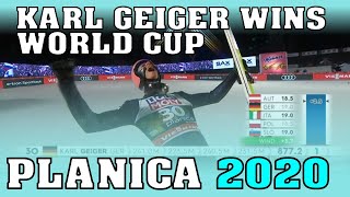 Unglaublich Karl Geiger gewinnt die Skiflug WM in Planica alle 4 Sprünge [upl. by Stein25]