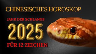 Chinesisches Horoskop für 2025  nach Geburtsjahr  Jahr der Schlange [upl. by Thebazile]