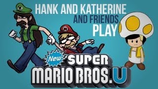 Lets Play NEW Super Mario Bros U 6  Friendly Competition [upl. by Aihsatsan272]