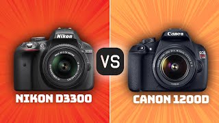 Nikon D3300 vs Canon 1200D Which Camera Is Better With Ratings amp Sample Footage [upl. by Dietsche]