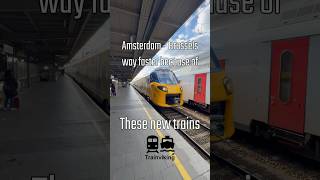 Faster intercity trains between Amsterdam amp Brussels via Rotterdam amp Antwerp [upl. by Jessee]