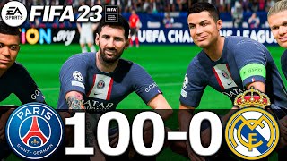 FIFA 23  MESSI RONALDO MBAPPE NEYMAR ALL STARS  PSG 1000 REAL MADRID [upl. by Leval]