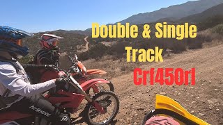 Crf450rl  Just Some Double  Single Track With A starkvarg ktm crf250r dualsportlife [upl. by Drarej]