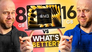 8GB vs 16GB M3 MacBook Air  DOES IT ACTUALLY MATTER [upl. by Oiramat]