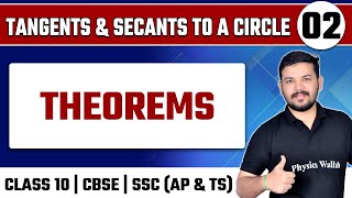 TANGENTS AND SECANTS TO A CIRCLE 02  Theorems  Maths  Class 10th  CBSE  SSC AP amp TS [upl. by Tarrel]