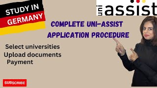 UNIASSIST COMPLETE APPLICATION PROCESS TO APPLY TO GERMAN UNIVERSITIES [upl. by Columbus]