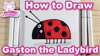 How to Draw Gaston the Ladybird  Ben and Hollys Little Kingdom [upl. by Reena394]