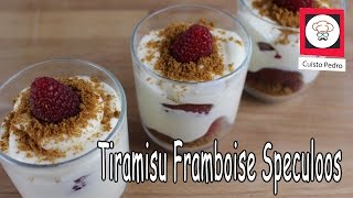 Tiramisu framboise speculoos recette Thermomix TM5 [upl. by Mildrid]