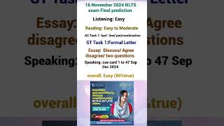 16 november 2024 ielts exam prediction ieltsexamprediction ieltsmalayalam ieltspreparation oet [upl. by Lazes567]