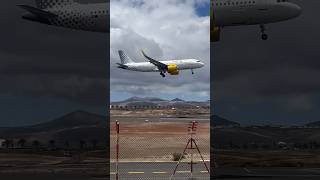 Vueling A320Neo arriving into Stunning Lanzarote [upl. by Ruiz]