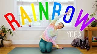 Rainbow Yoga 🌈 Yoga For All Ages 🌈 17Minute Yoga Practice [upl. by Lamori]