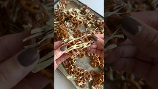 Cinnamon Roll Pretzels 🥨🍫✨🤤 cinnamon pretzels chocolate yummy easytomake recipe [upl. by Clippard718]