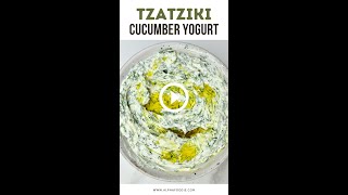 Authentic Greek Tzatziki Sauce 🥒 [upl. by Enyamart]