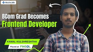 My Placement Journey with AccioJob BCom Grad to Frontend Developer Student Review  Testimonial [upl. by Adiehsar155]