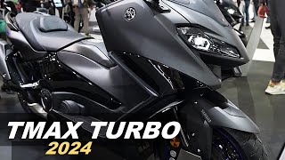 2024 YAMAHA TMAX TECH MAX  With Good TURBO Sensations [upl. by Britt84]