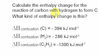 4 Hess Cycle using Combustion Enthalpies [upl. by Judsen732]