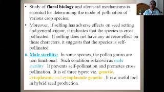 MECHANISMS PROMOTING CROSS POLLINATION [upl. by Silsby]